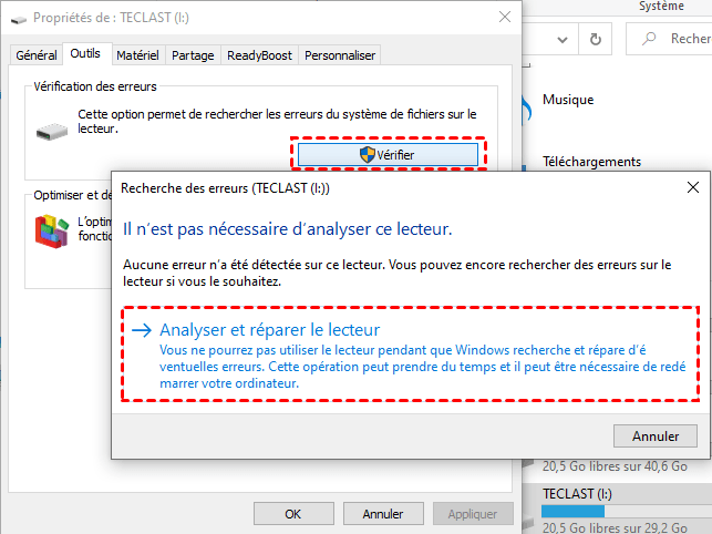 Vérification du disque dur: Effectuez une vérification du disque dur pour détecter et réparer les secteurs défectueux qui peuvent causer des BSOD.
Utilitaire de résolution des problèmes: Utilisez l'outil intégré de résolution des problèmes de Windows pour diagnostiquer et résoudre les erreurs.