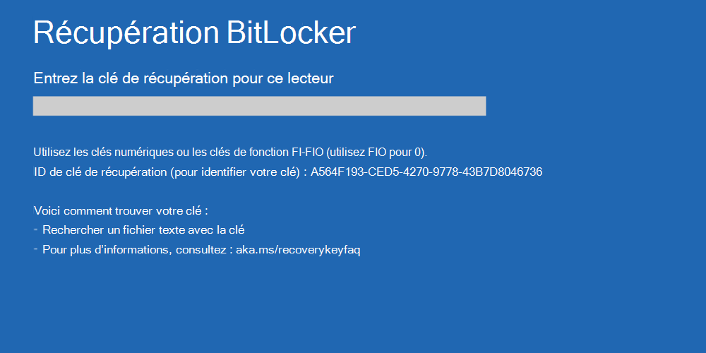 Vérifiez si vous avez enregistré la clé de récupération BitLocker.
Consultez vos documents de sauvegarde pour trouver la clé de récupération.